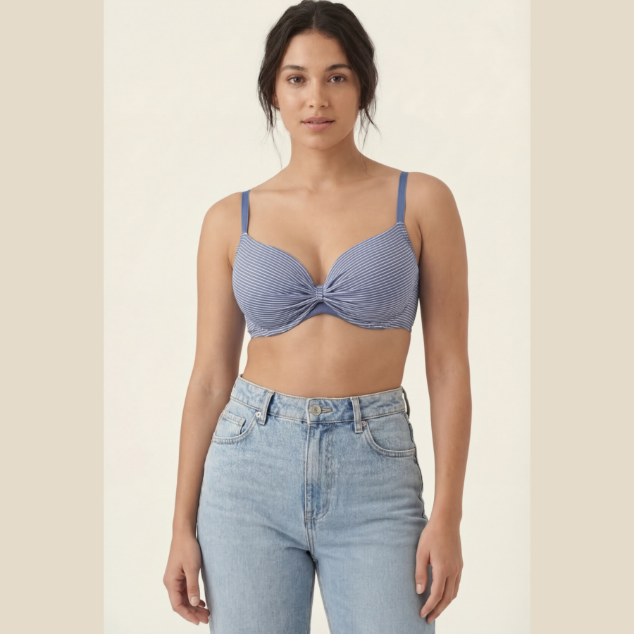 Upto 70% OFF | Pack of 2 Striped Padded Bra & Panty Sets