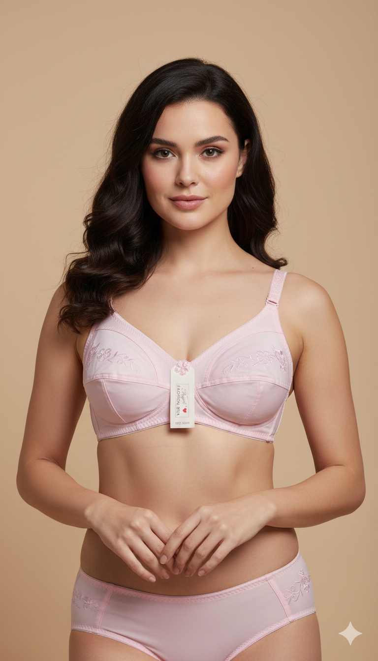 Imported Malai Jersy Embriodery Bra