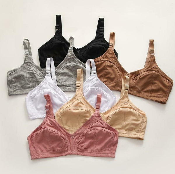 Upto 60% OFF | Pack of 3 Piece Pure Stretch Cotton Bras