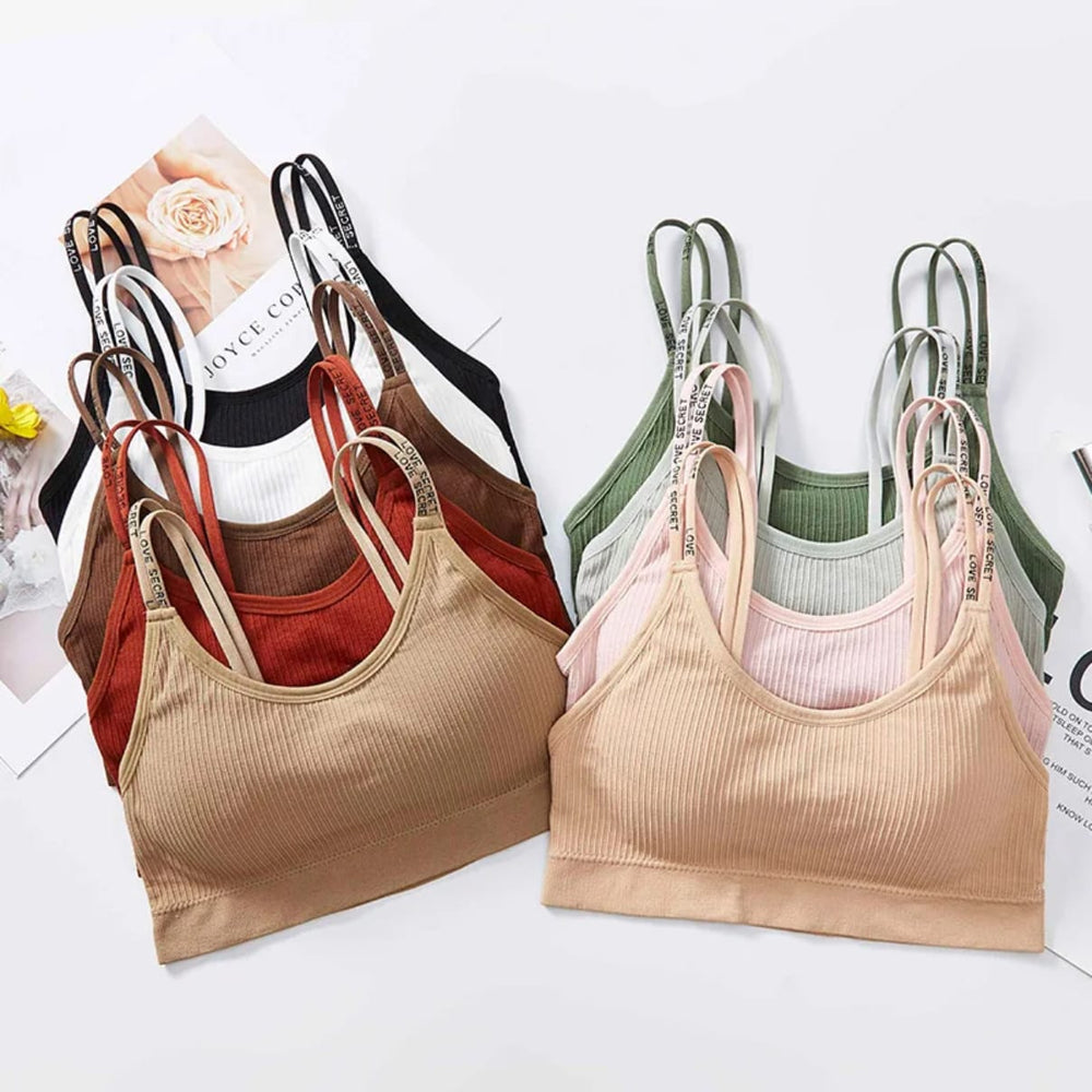 Upto 60% OFF | Pack of 3 Love Secret Double Straps Sports Cami Bras