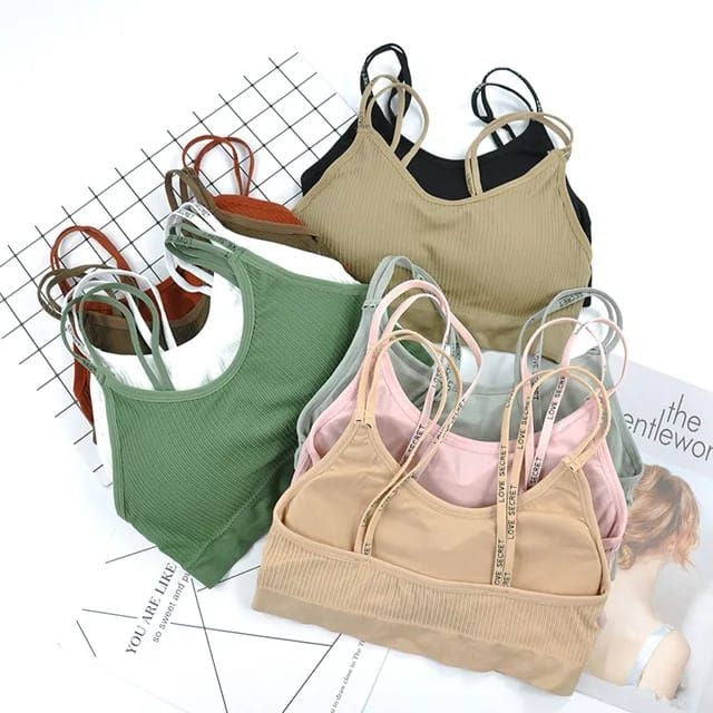 Upto 60% OFF | Pack of 3 Love Secret Double Straps Sports Cami Bras